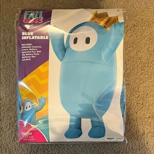 Blue Inflatable Fall Guys Youth Costume